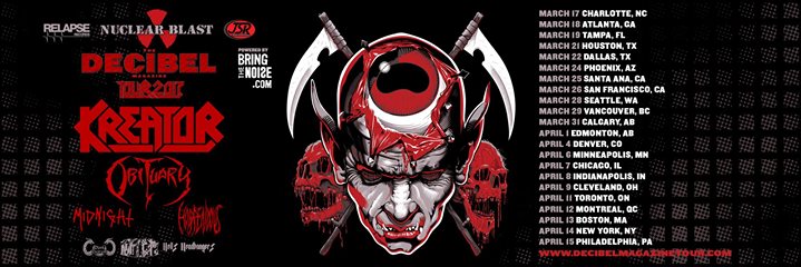 Decibel Magazine Tour w/ Kreator - March 31 - MacEwan Ballroom