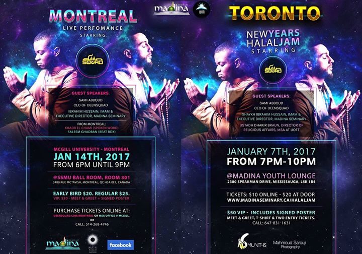 Deen Squad LIVE In Montreal Jan 14th 2017!