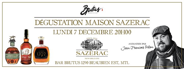 DÉGUSTATION MAISON SAZERAC