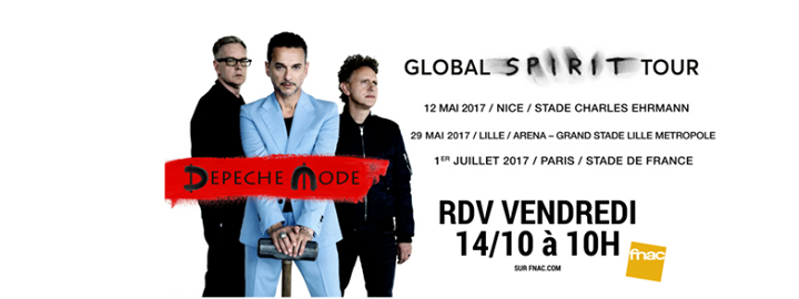 Depeche Mode en Tournée (Paris, Lille, Nice)