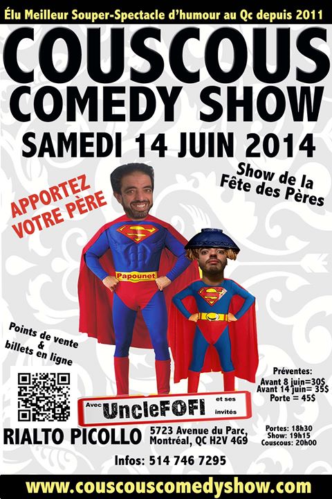 DERNIER COUSCOUS COMEDY SHOW DE LA SAISON: TRÈS GROS INVITÉS