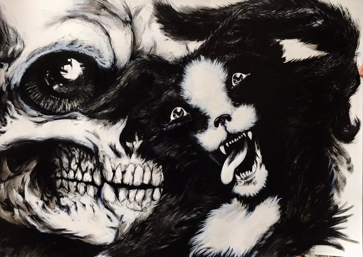 Des crânes et quelques chiots