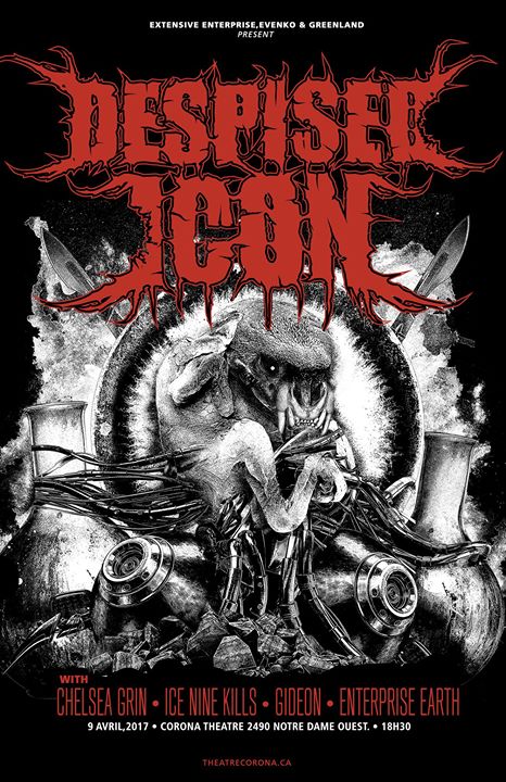 Despised Icon plus invités -9 avril,2017 // Théâtre Corona