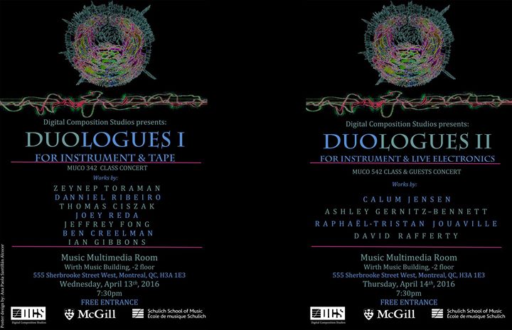 Digital Composition Studio Concert (DCS) - April 13th & 14th