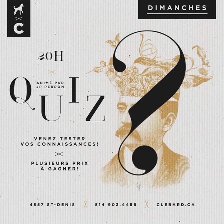 Dimanche QUIZ au Clébard