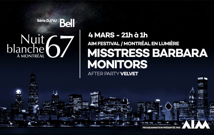 DJ et VJ Bell – Nuit Blanche // Montréal en Lumière