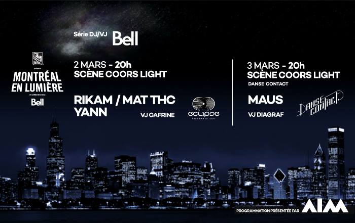 DJ et VJ Bell – WKD 2 // Montréal en Lumière