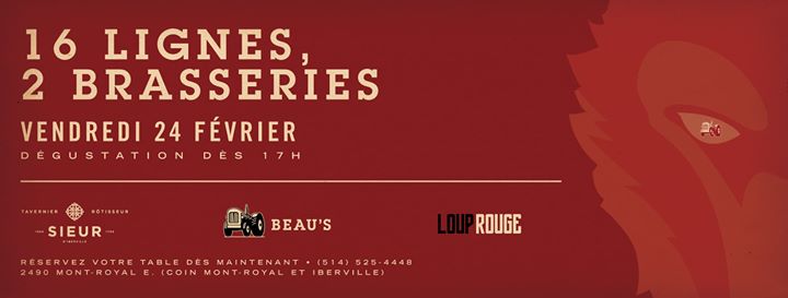 Double tap takeover de la brasserie Beau's et Loup Rouge