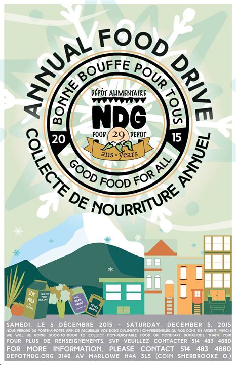 Dépôt alimentaire NDG-collecte de nourriture annuel / Food drive