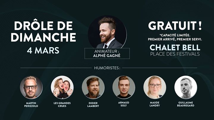 Drôles de dimanche no.2 au Chalet Bell / Montréal en Lumière