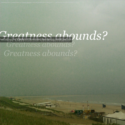 Du doute des uns / Exister encore