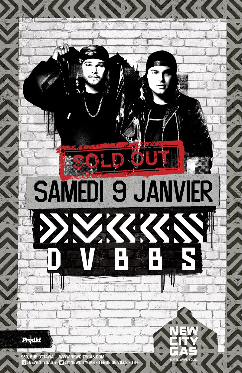 DVBBS au New City Gas - Samedi 9 Janvier