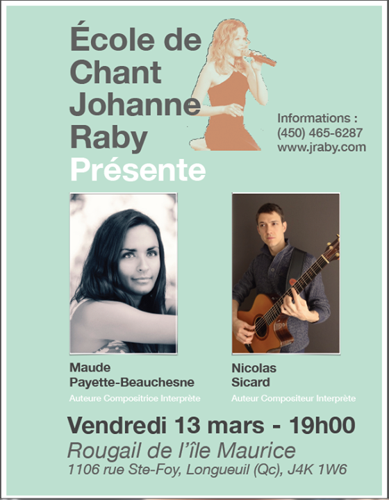 Ecole de Chant Johanne Raby Presente