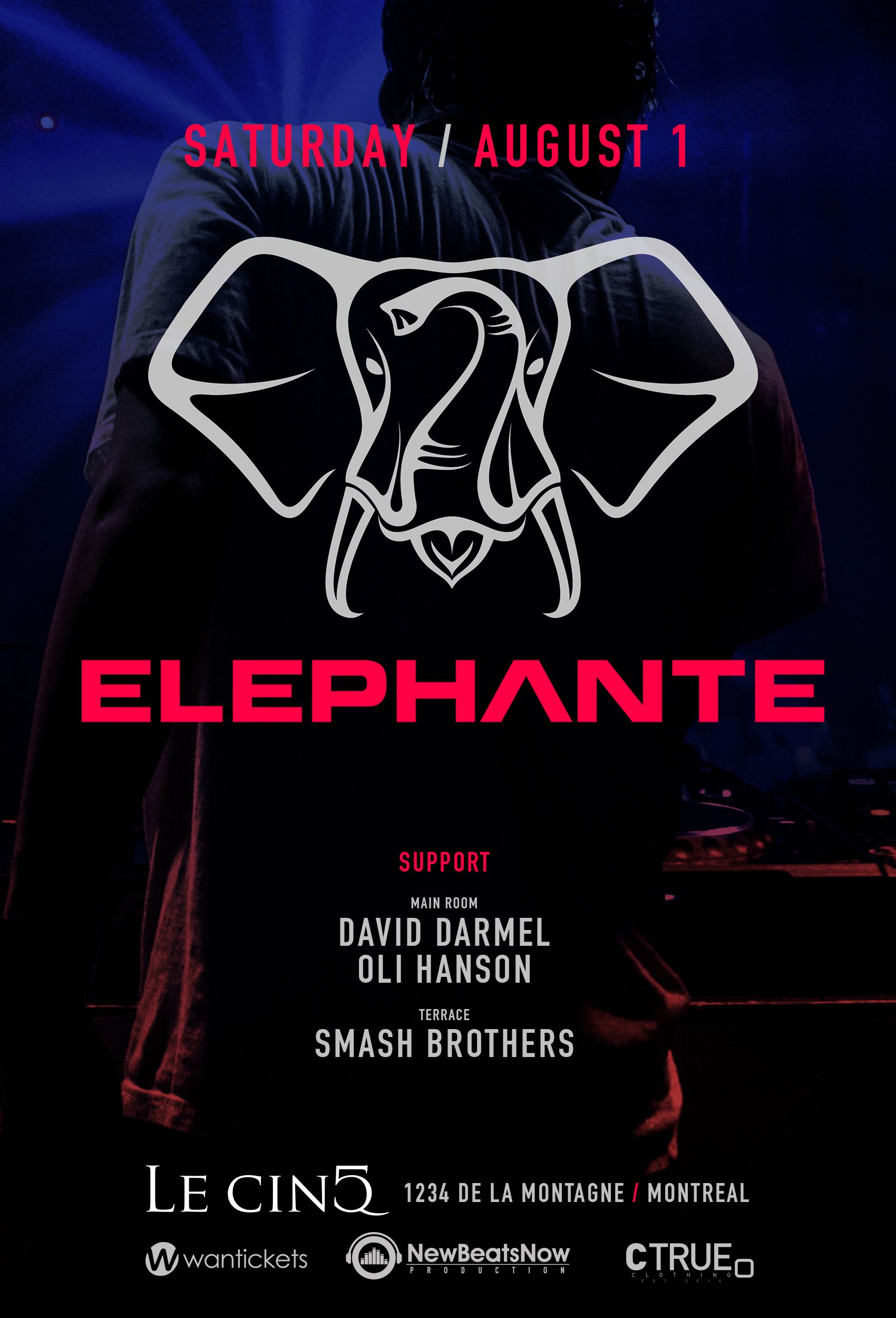 ELEPHANTE | Saturday August 1st
