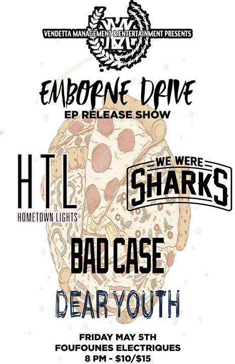 Emborne Drive EP Release w/ Hometown Lights, Dear Youth +more