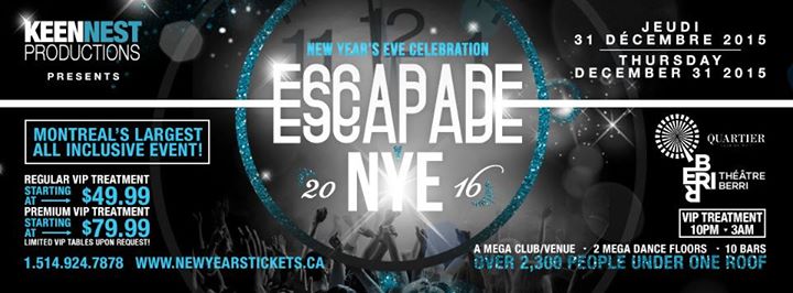 Escapade NYE 2016