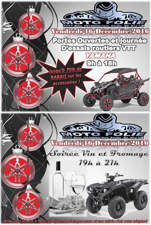 Essai routier VTT Yamaha a Montréal