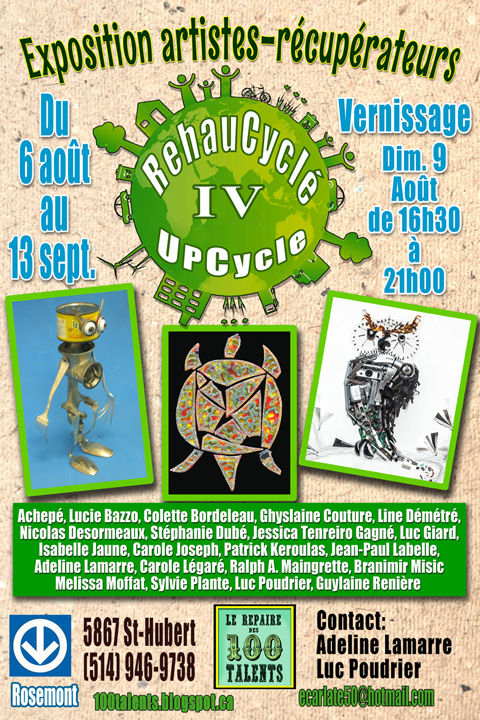 Exposition d'artistes récupérateurs