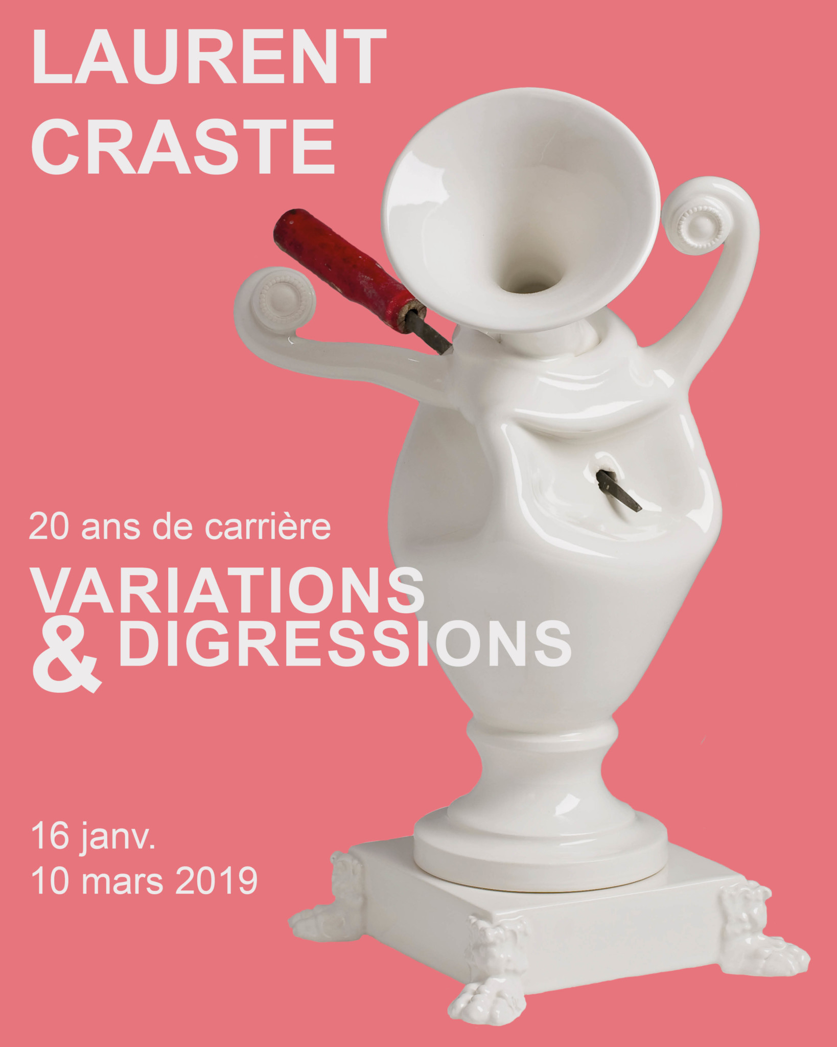 Exposition - Laurent Craste, 20 ans de carrière : variations & digressions