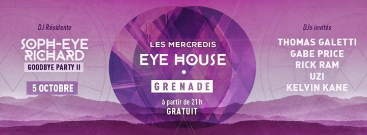 EYE HOUSE Wednesdays//Oct5th//Soph-eye Richard Goodbye Party pt2