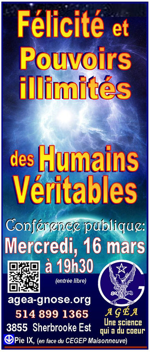 Félicité et Pouvoirs illimités des Humains Veritables