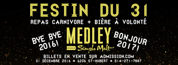 Festin du 31 au Medley Simple Malt