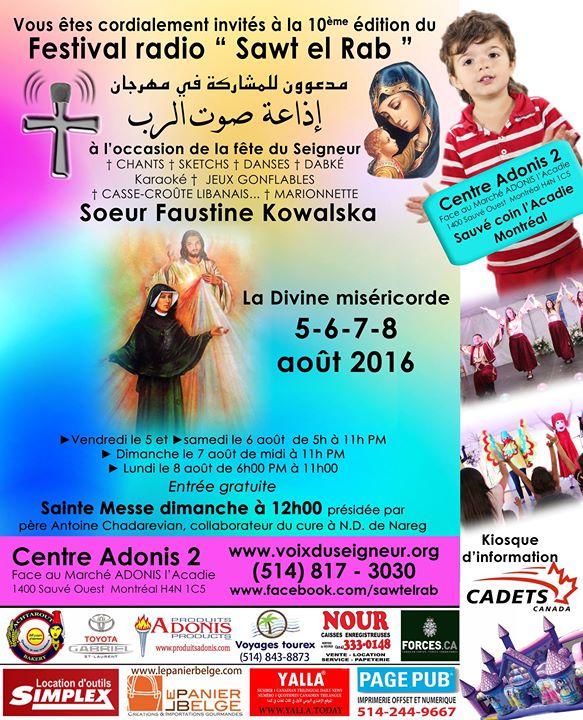 Festival Sawt el Rab 2016 : Acadie - Montreal