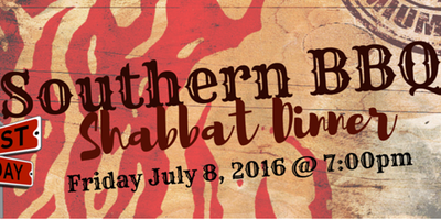 First Fridays Southern BBQ Shabbat Dinner