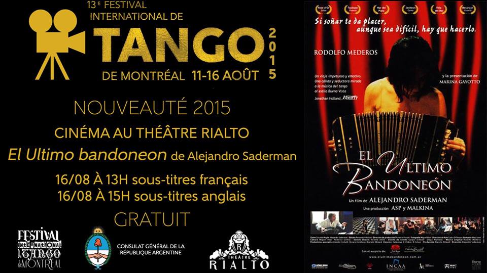 FITM - Présentation cinéma EL ULTIMO BANDONEON