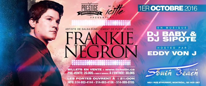 Frankie Negron A Montreal
