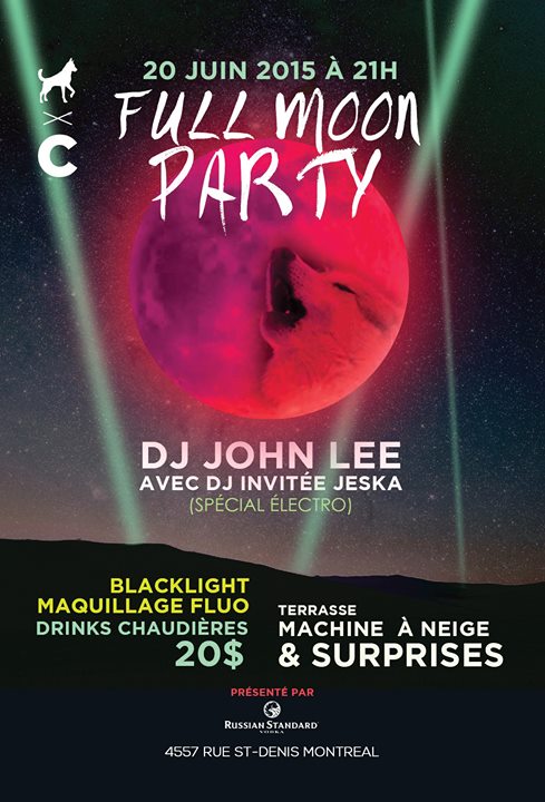 Full Moon Party @Clébard