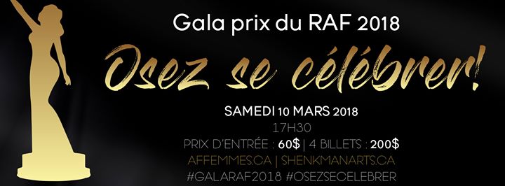 Gala prix du RAF 2018 - Osez se célébrer!