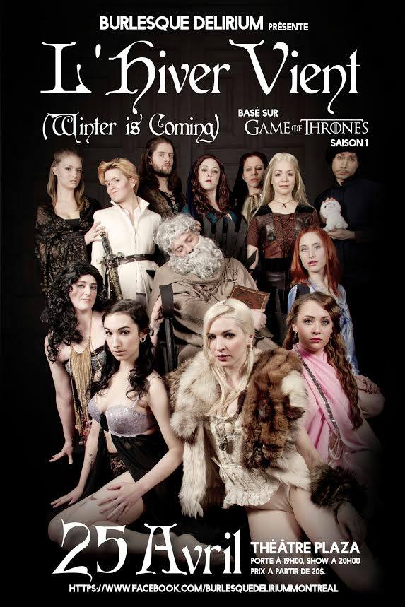 Game of Thrones vu par Burlesque Delirium