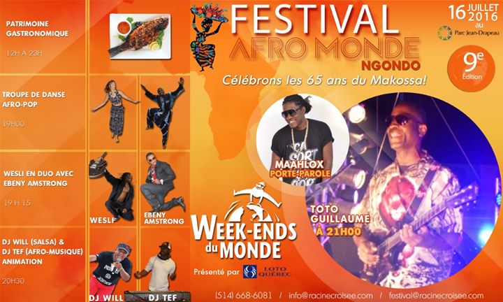 Gratuit/Free! Festival Afro-Monde Ngondo: Toto Guillaume & Aladji Touré à Montréal! Toto Guillaume & Aladji Touré in Montreal!