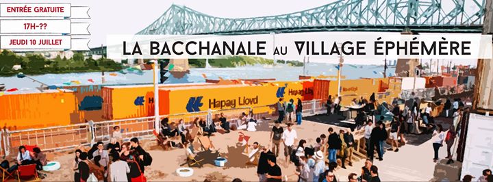 GRATUIT - LA BACCHANALE AU VILLAGE EPHEMERE avec : GROJ - RAFA - MAYSSAM - MASSYL