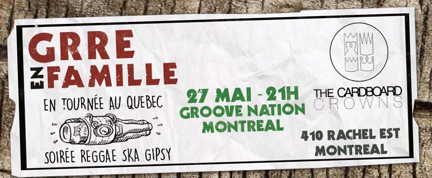 Grre en famille + The Cardboard Crowns