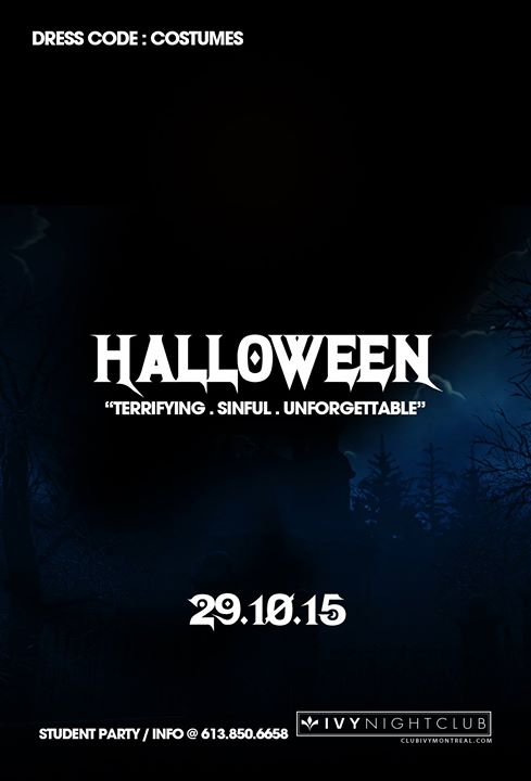 HALLOWEEN STUDENT PARTY 10.29.15