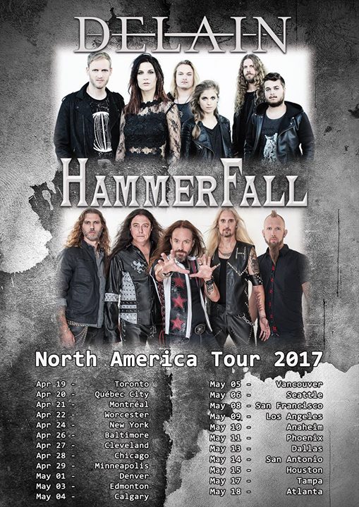 HammerFall & Delain at Baltimore Soundstage
