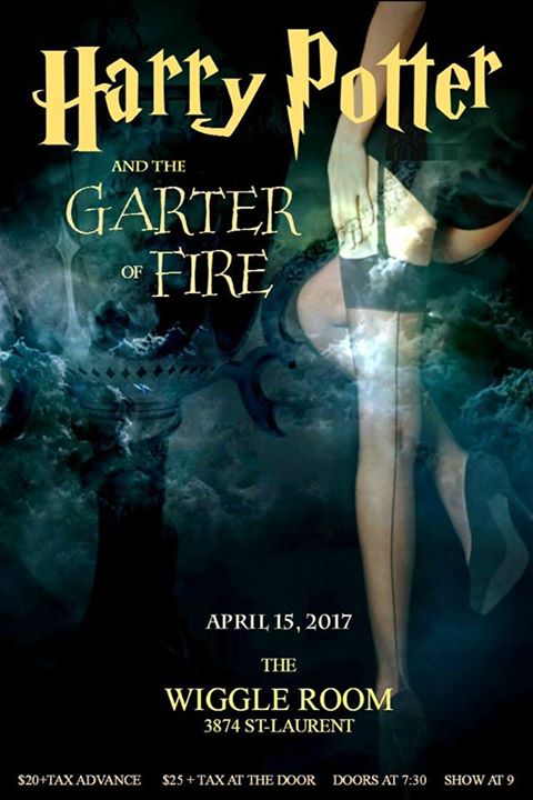 Harry Potter & the Garter of Fire - April 15 at The Wiggle Room