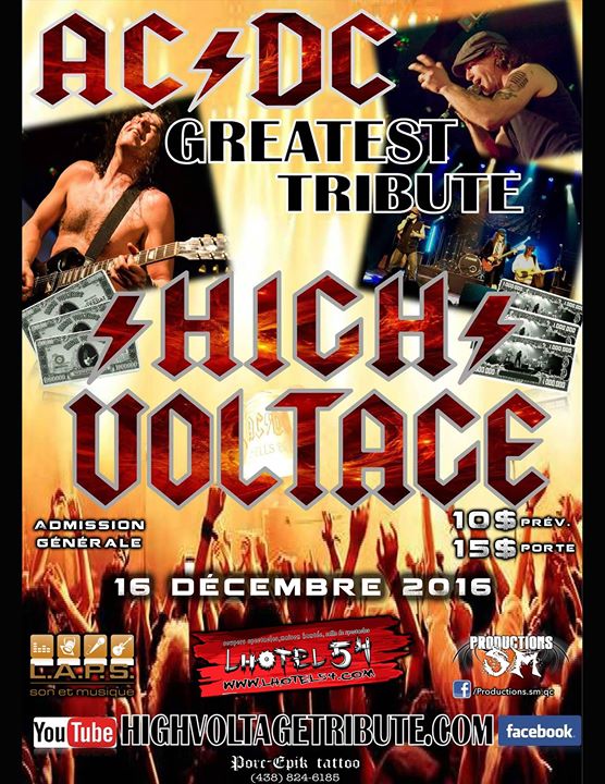 High Voltage (hommage AC/DC) A L Hotel 54 StJeanSurRichelieu