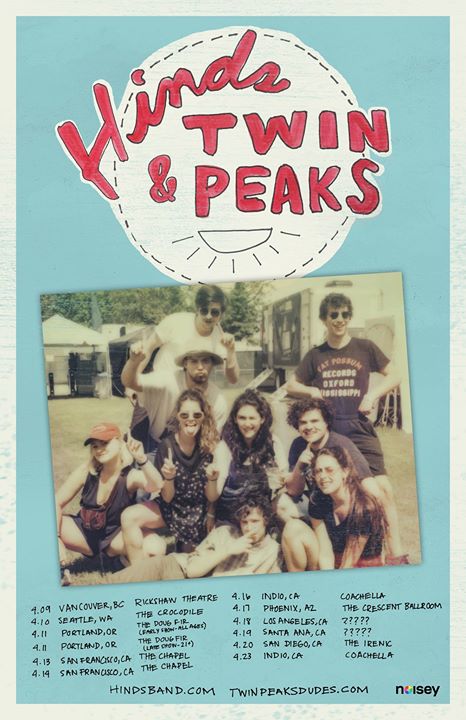 Hinds and Twin Peaks with White Mystery - Vancouver