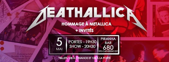 Hommage à Metallica + invités The Sex'Prymes & Vice Versus