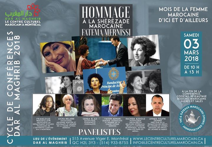 Hommage À La Shérézade Marocaine Fatéma Mernissi
