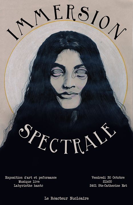 IMMERSION SPECTRALE - - - soirée de l'art, fête pré Halloween avec musique
