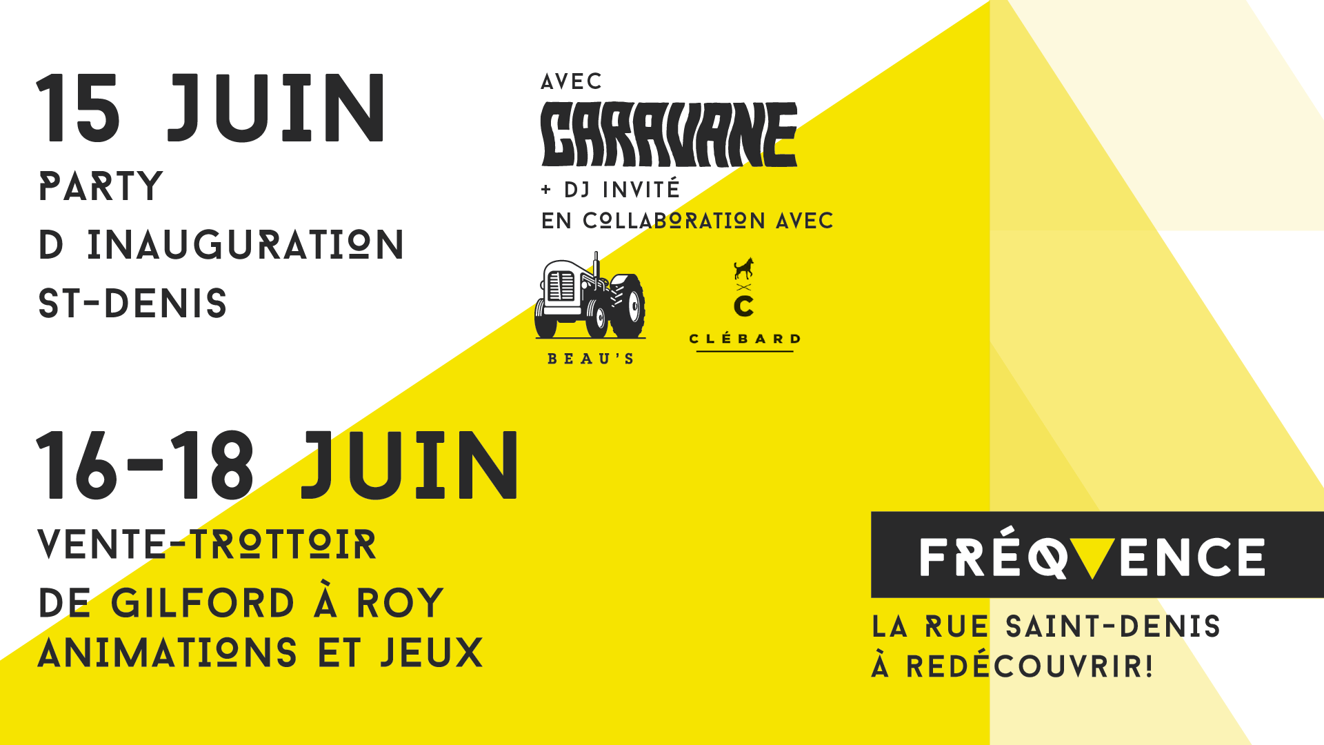 Inauguration Fréquence & Vente-trottoir rue Saint-Denis