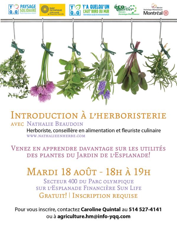 Introduction à l'herboristerie avec Nathalie Beaudoin