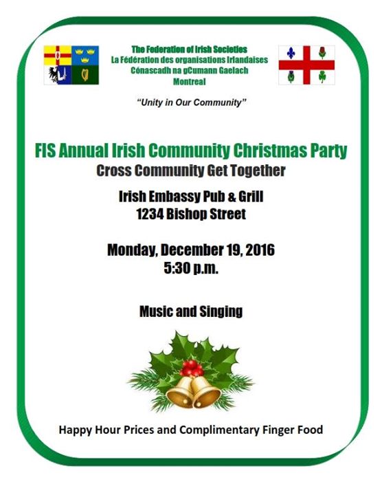 Irish Community Christmas Party