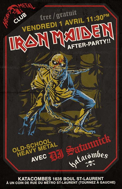 IRON MAIDEN after-party metal night!