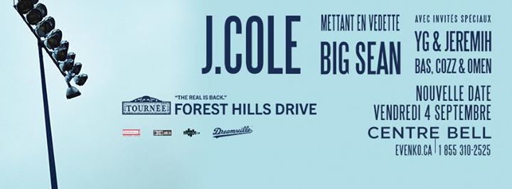 J. COLE - Montréal ***NOUVELLE DATE***NEW DATE***
