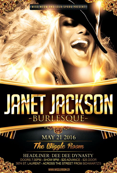 JANET JACKSON BURLESQUE - May 21 2016 @ The Wiggle Room